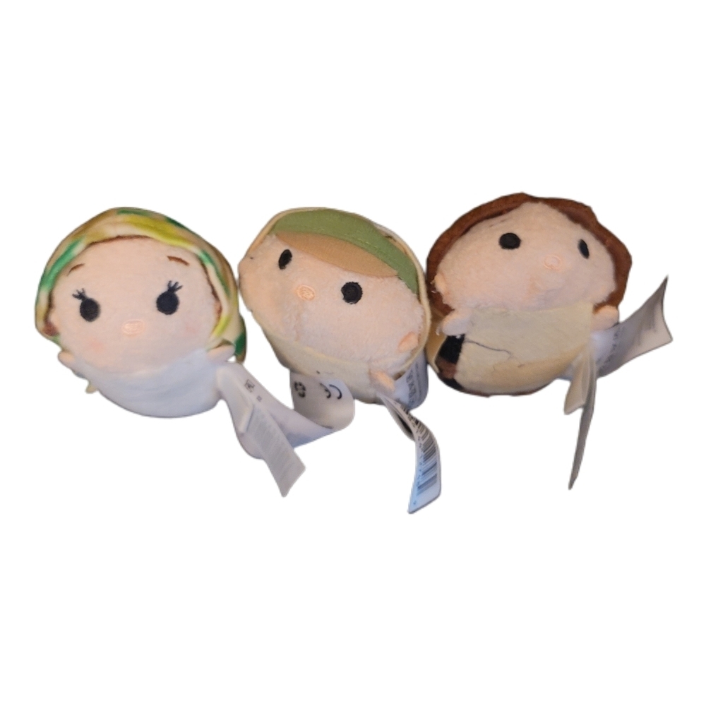 Star Wars Tsum Tsum Lot of 3 Plush Leia Luke Solo